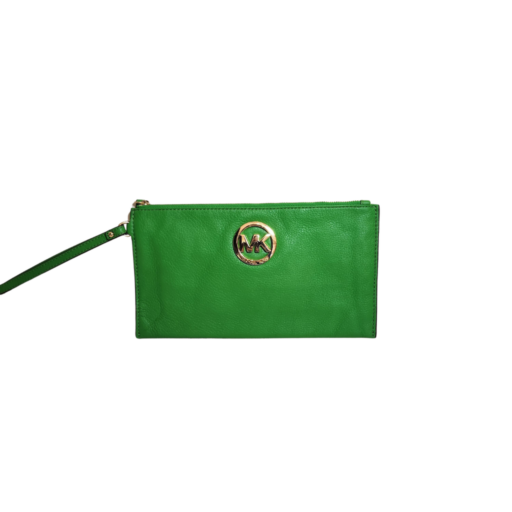 Michael kors fulton wallet green new arrivals