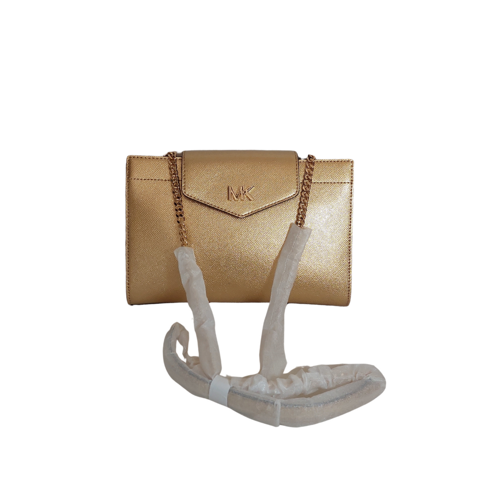 Large metallic crossgrain leather crossbody clutch best sale