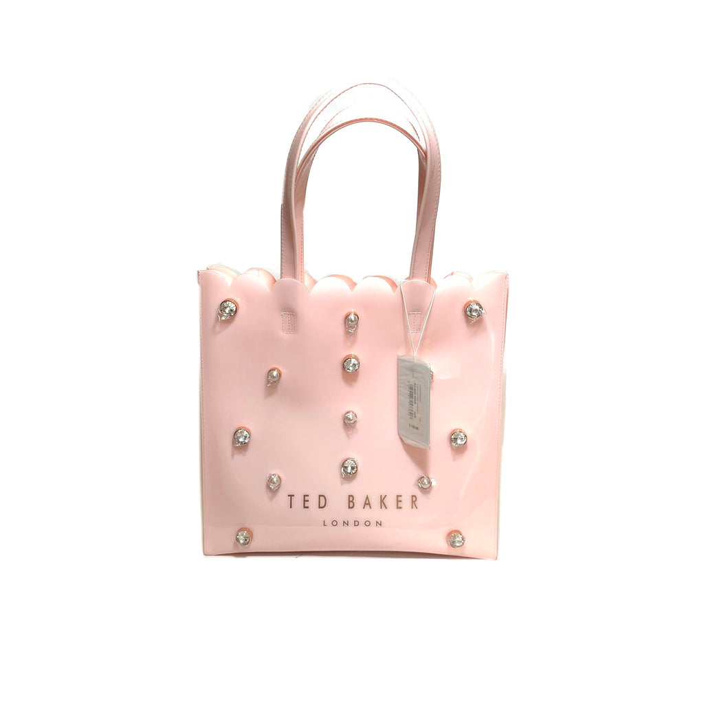 Ted Baker Pink Rose Gold Jelly Tote Bag