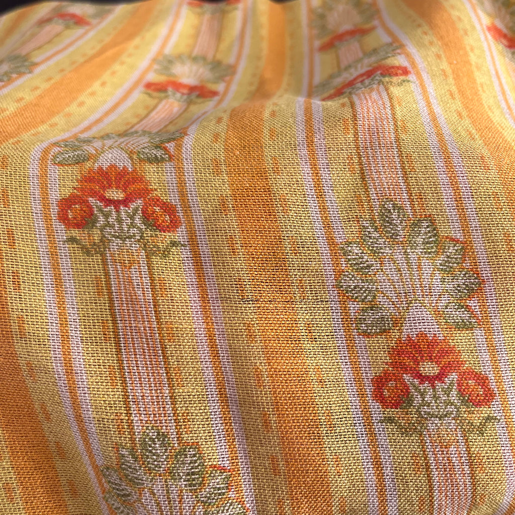 Sania Maskatiya Sunflower Yellow Cotton Net Kurta With Dupatta (2 Pieces) | Pre Loved |