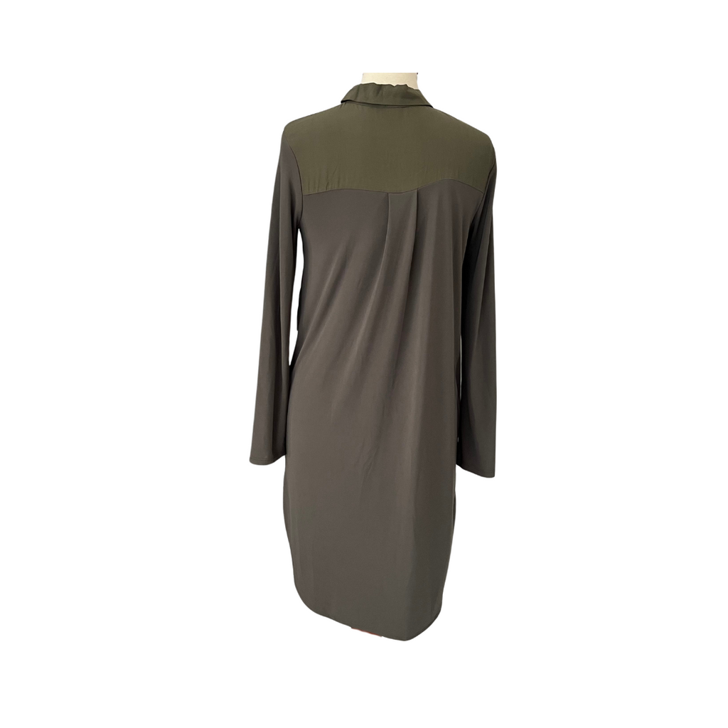 TopShop Army Green Collared Long Tunic | Like New |