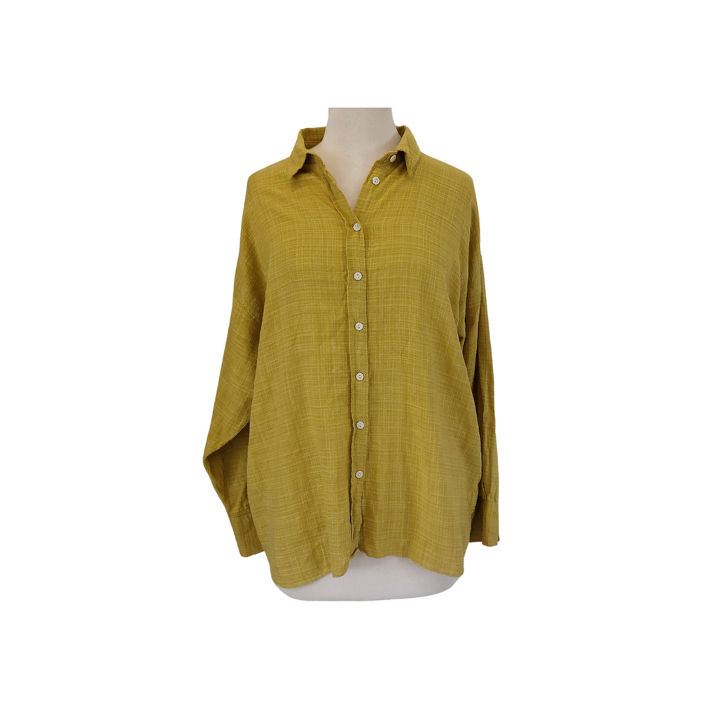 LCW Mustard Collared Shirt | Gently Used |