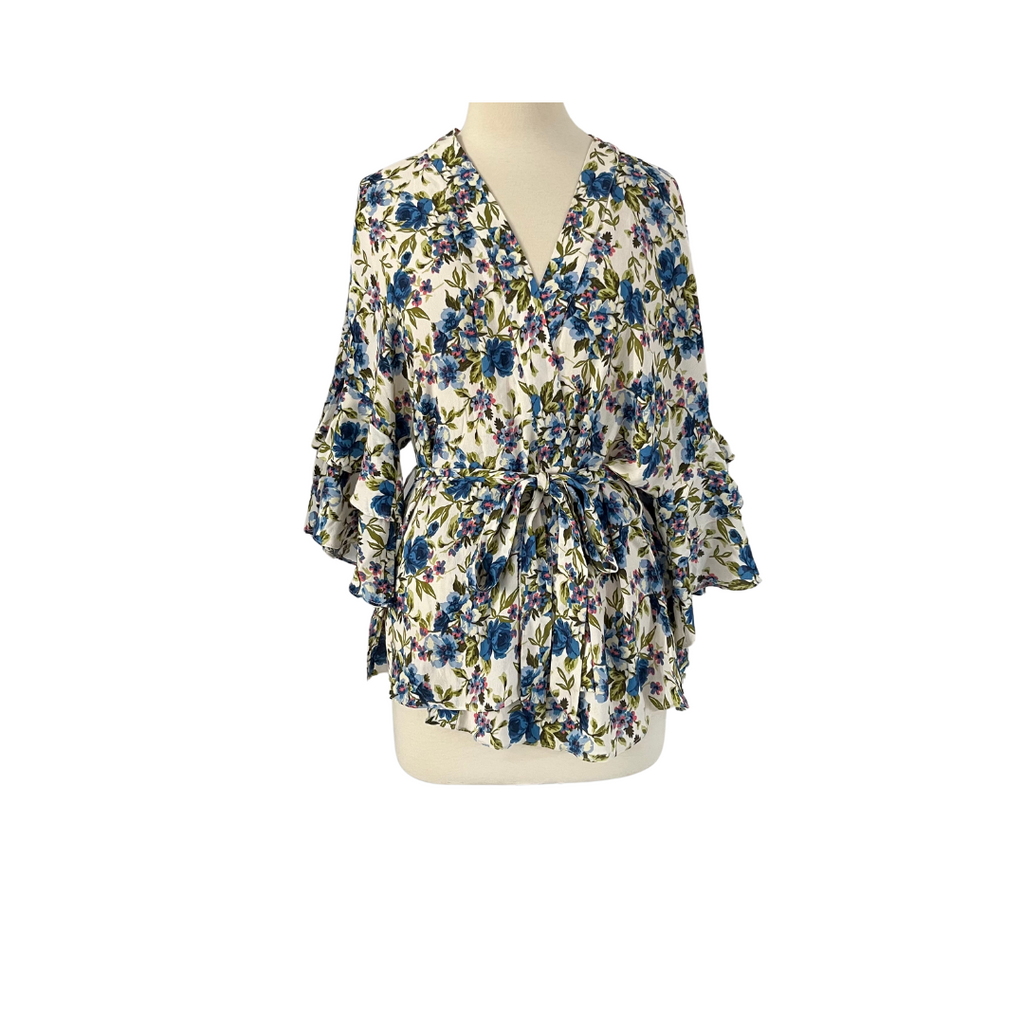 ZARA Floral Printed Wrap Blouse | Gently Used |