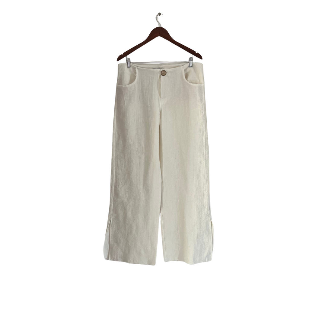 ZARA Off-white Wide-leg Pants | Brand new |