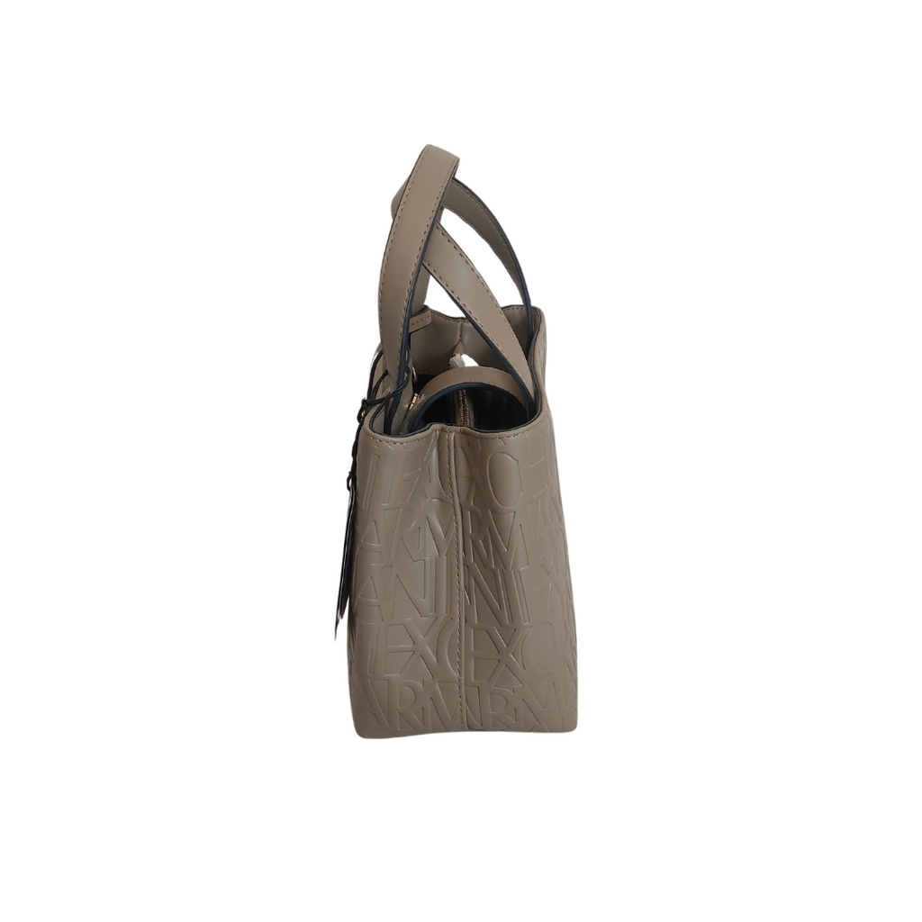 Armani Exchange Taupe Small Shopper Tote | Brand New |