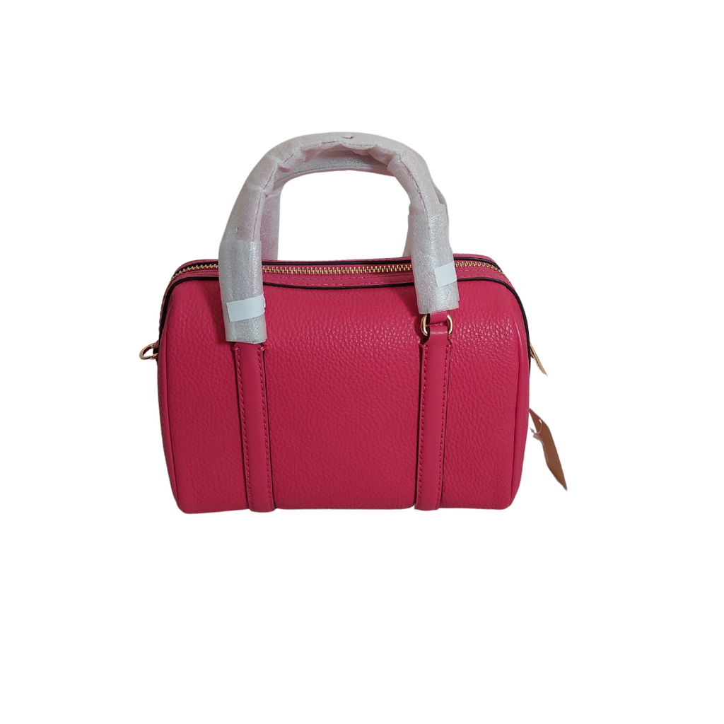 Michael Kors Electric Pink Leather Small Duffle Crossbody Bag | Brand New |