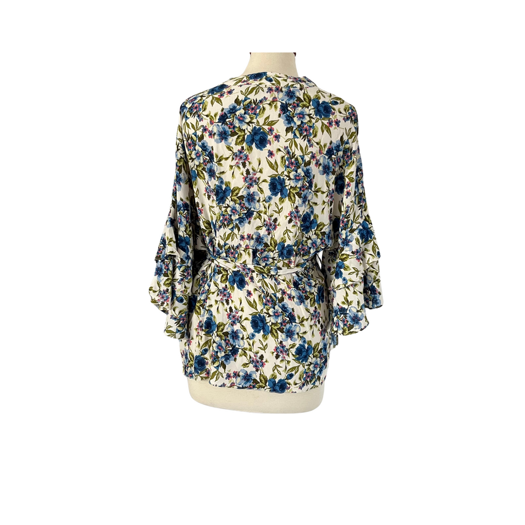 ZARA Floral Printed Wrap Blouse | Gently Used |