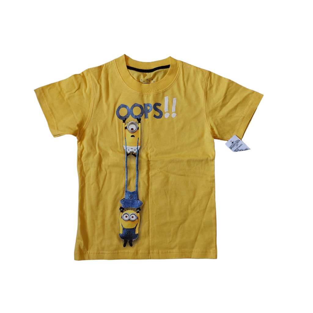 Universal Studios Yellow Minions Hanging Kids Shirt | Brand New |