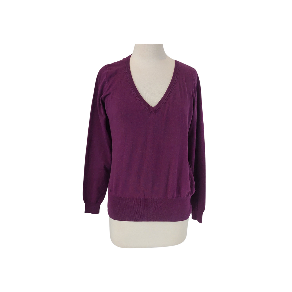 H&M Purple Thin V-neck Sweater | Brand New |