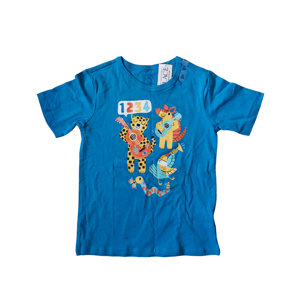 The Children's Place Blue '1234' Shirt (5 Years) | Brand New |