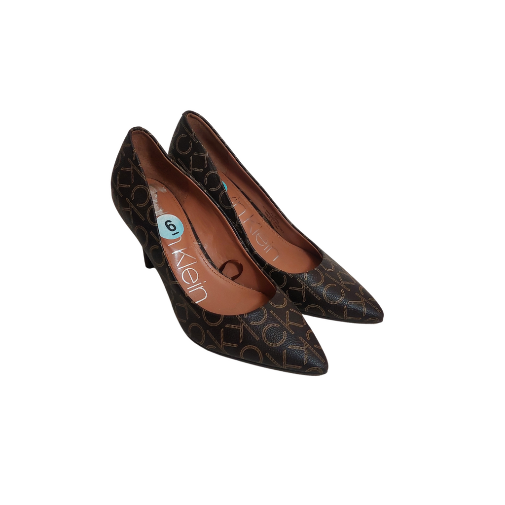 Calvin Klein Brown GIANA Pumps | Pre Loved |