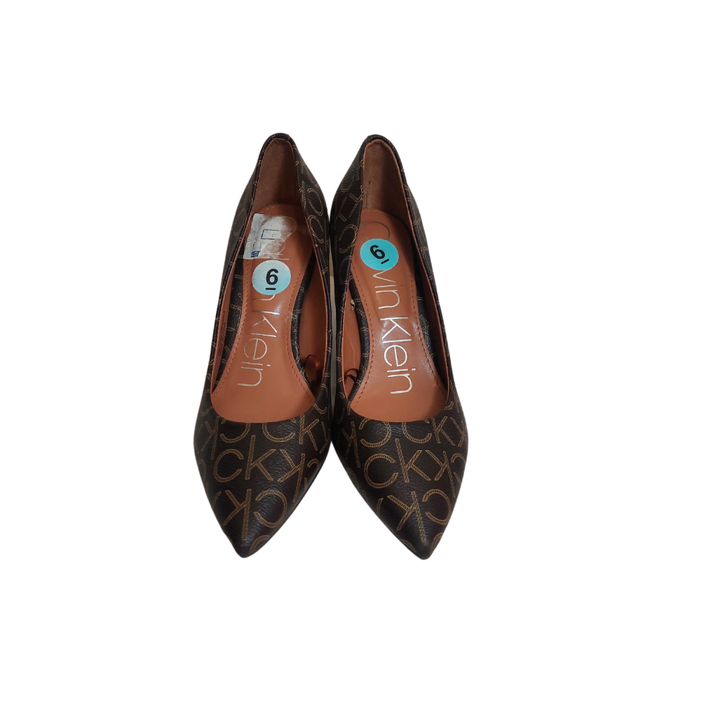 Calvin Klein Brown GIANA Pumps | Pre Loved |