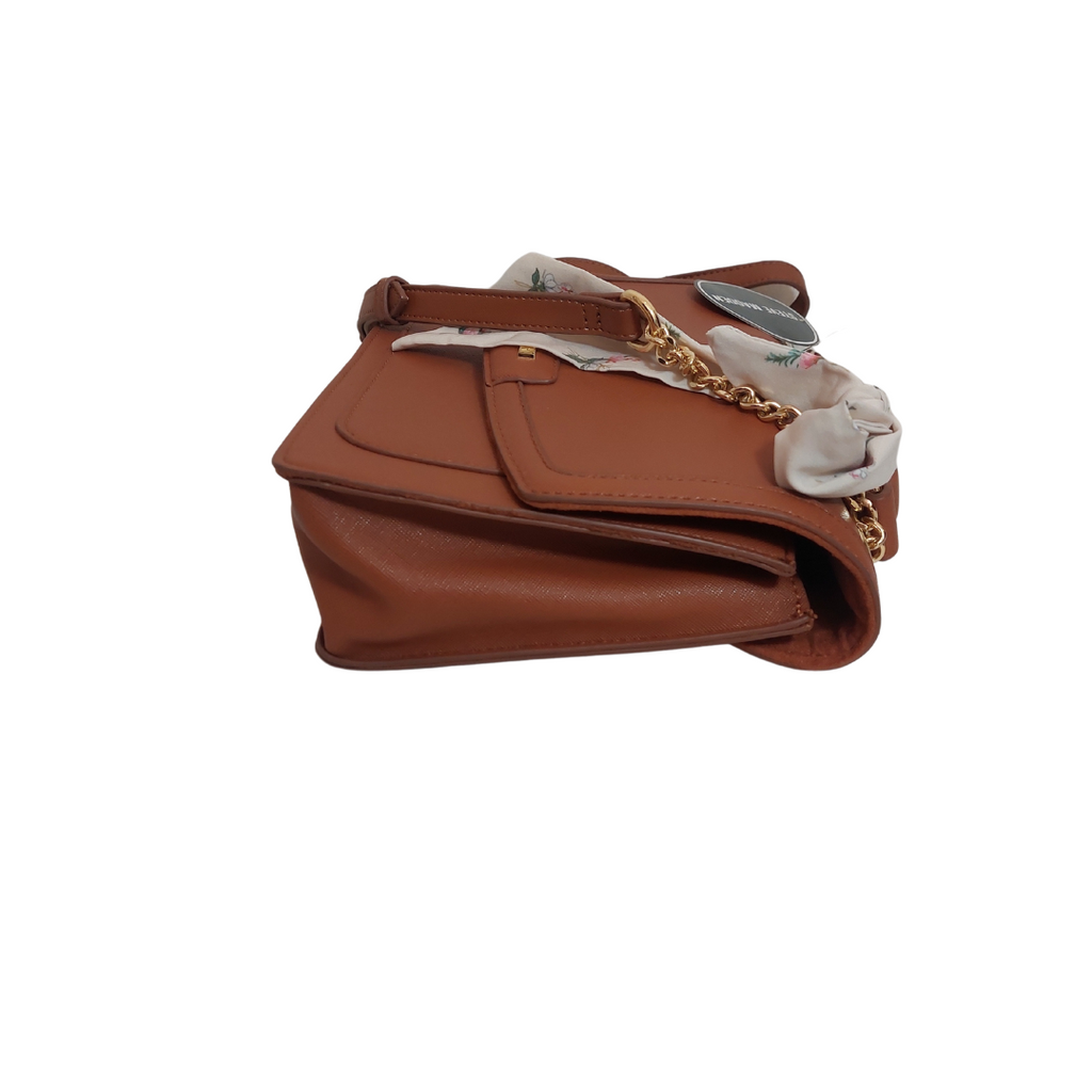 Steve Madden Brown COGNAC Top Handle Crossbody Bag | Brand New |