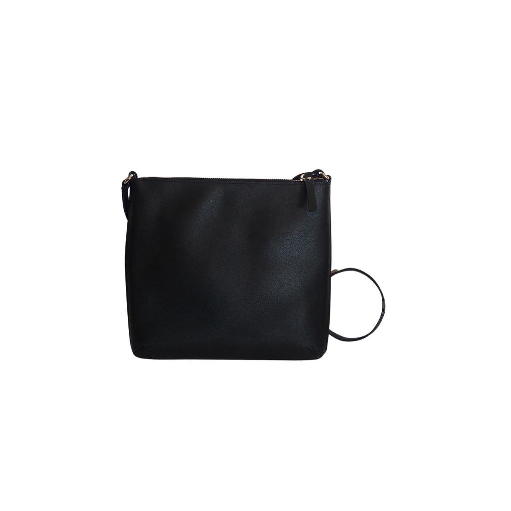 Kate Spade Black Leather Large Sadie Crossbody Bag | Gently Used |