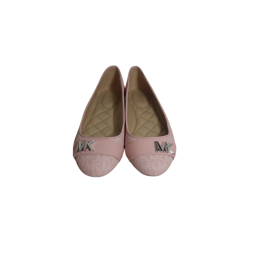 Michael Kors Pink Monogram Jilly Ballet Flats | Brand New |