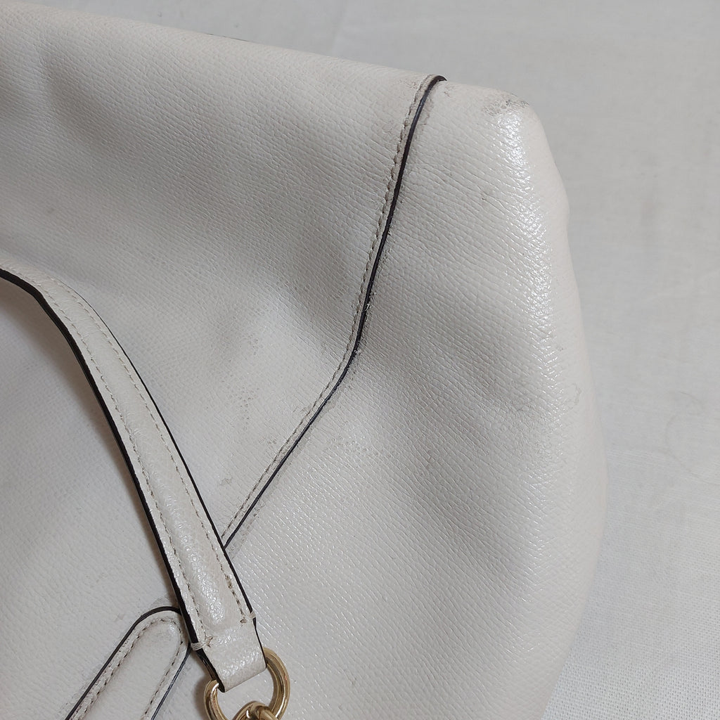 Coach White Leather Shoulder Bag | Pre Loved |