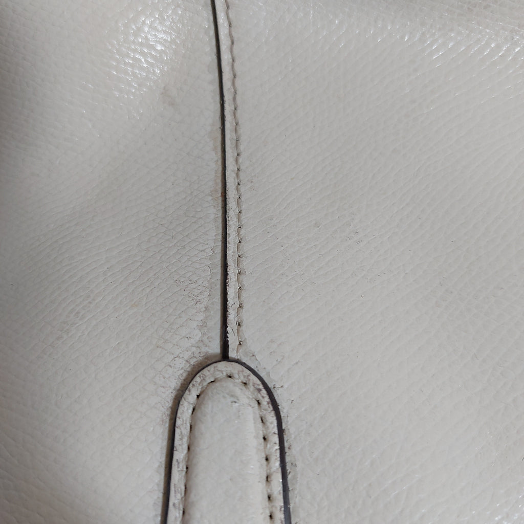 Coach White Leather Shoulder Bag | Pre Loved |