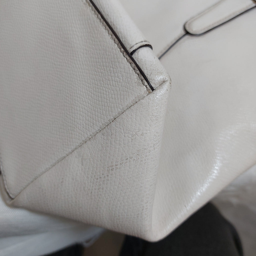 Coach White Leather Shoulder Bag | Pre Loved |