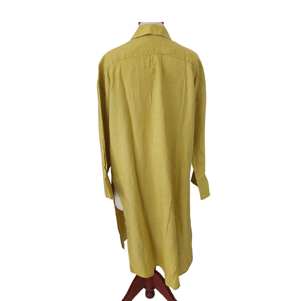 ZARA Lime Linen Long Tunic | Pre Loved |