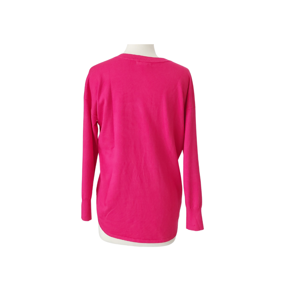 Max Studio Bright Pink Knit Sweater | Pre Loved |