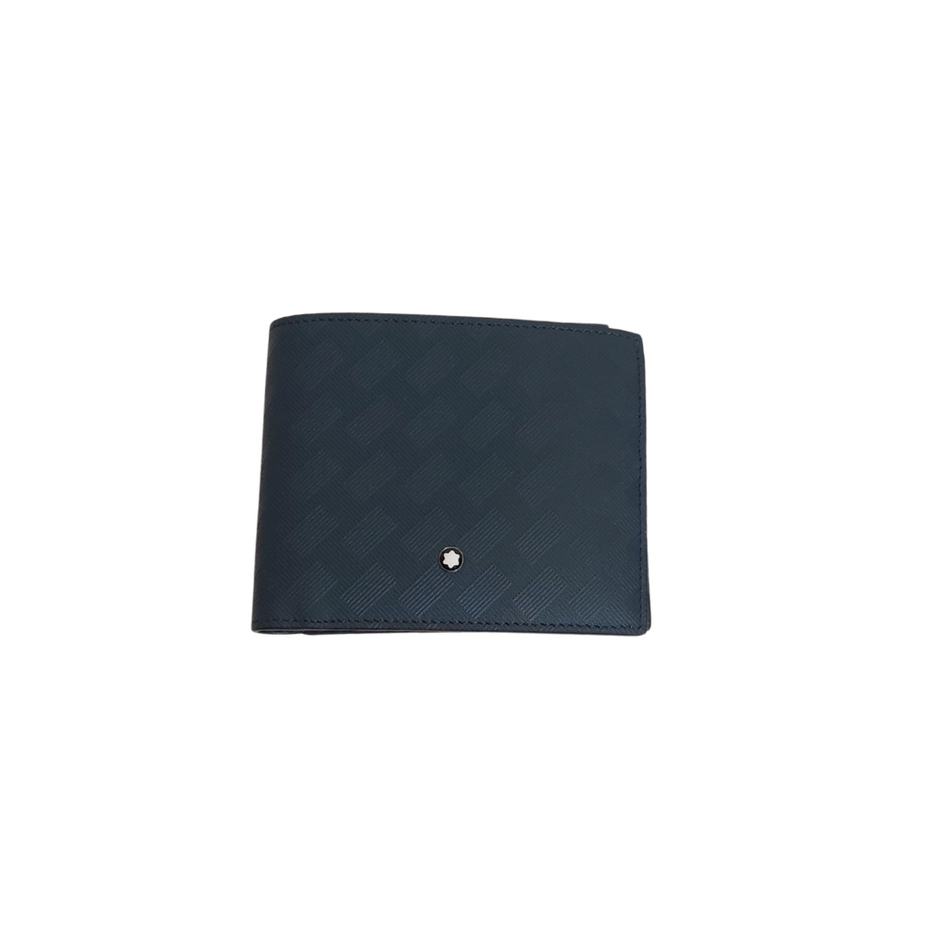 Montblanc Men's Navy Extreme 3.0 Textured-Leather Billfold Wallet | Like New |