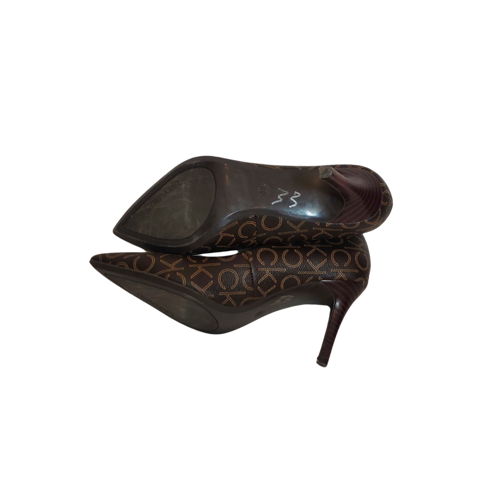 Calvin Klein Brown GIANA Pumps | Pre Loved |