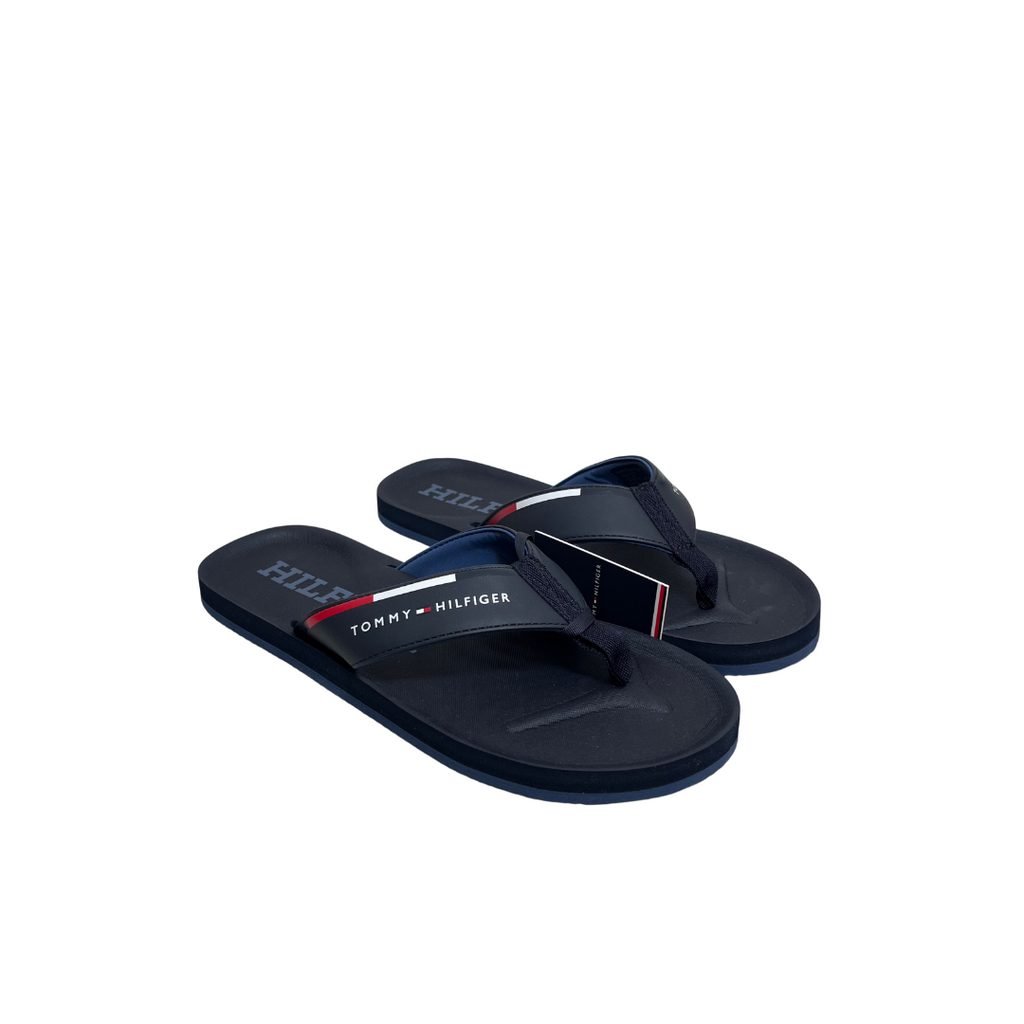 Tommy Hilfiger Men's Navy Comfort Beach Flip Flops | Brand New |