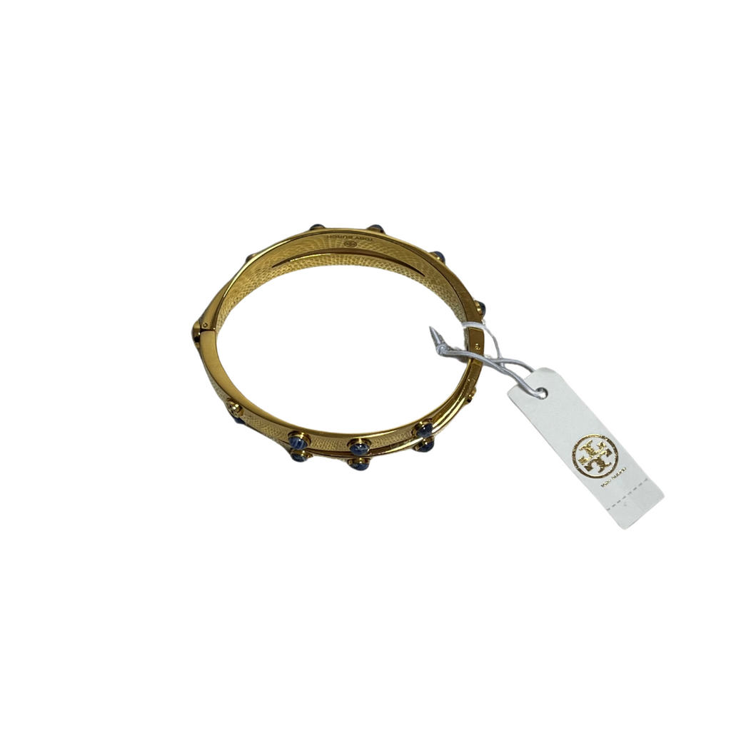 Tory Burch Double Wrap Embellished Metal Bracelet | Gently Used |