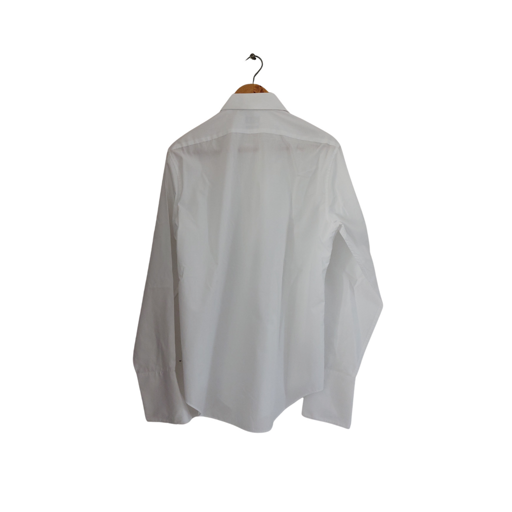 Calvin Klein Men's White Collared Shirt | Gently Used |