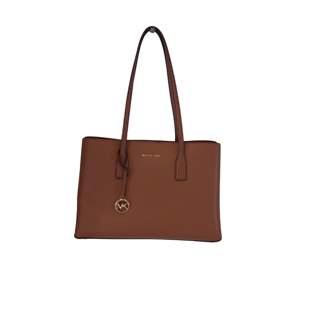 Michael Kors Ruthie Brown Pebbled Leather Tote | Gently Used |