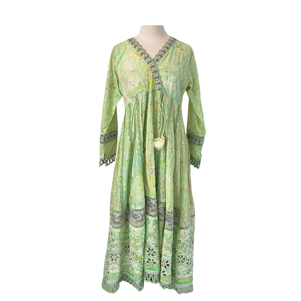 Ansab Jahangir Green Embroidered Lace Outfit (3 Pieces) | Gently Used |