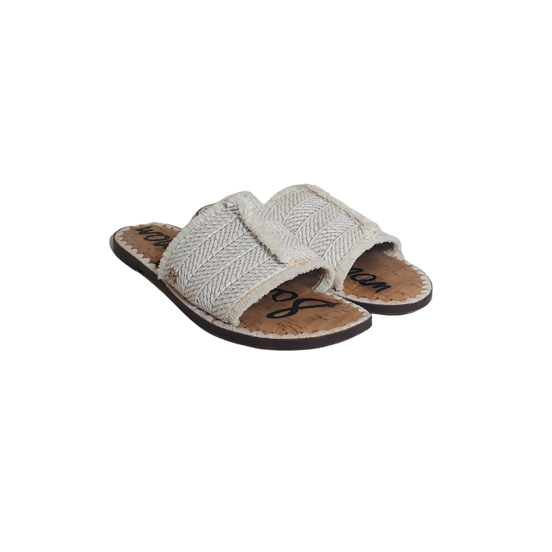 Glenda raffia slide sandal online