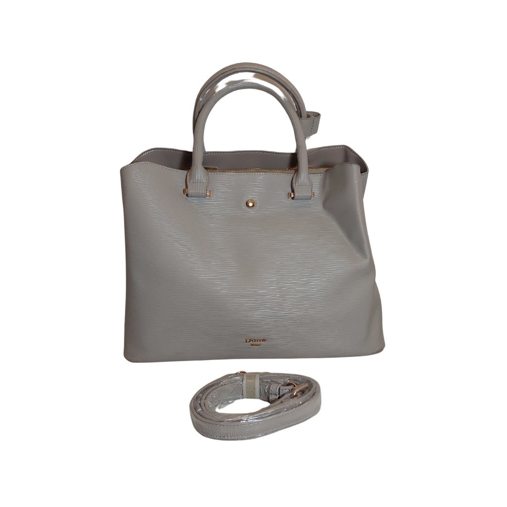 Dune Dtelly Grey Leatherette Tote Bag | Pre Loved |