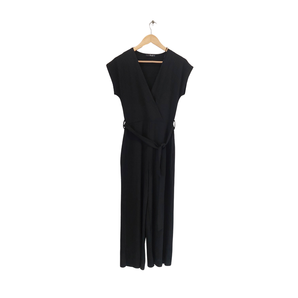 Quiz Black Ribbed Jumpsuit | Pre Loved |