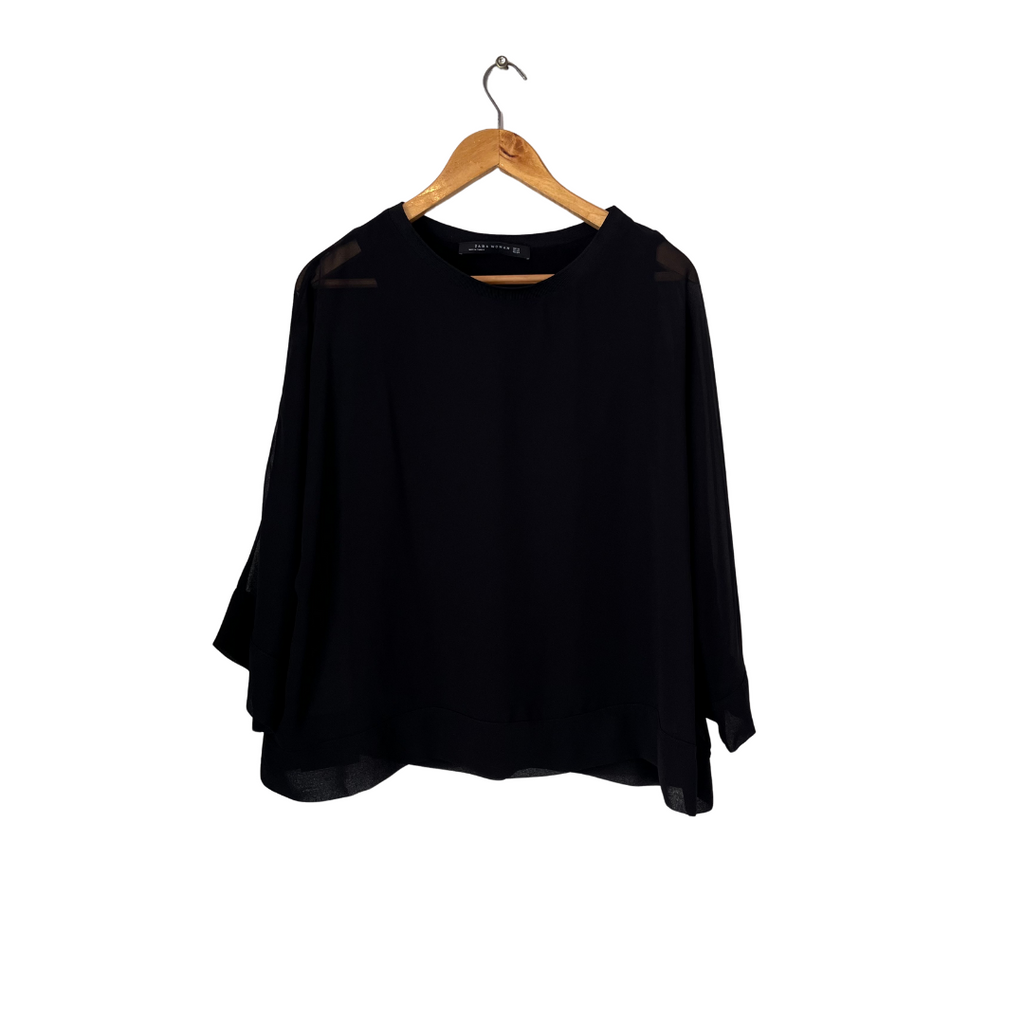 Zara Black Layered Blouse | Gently Used |