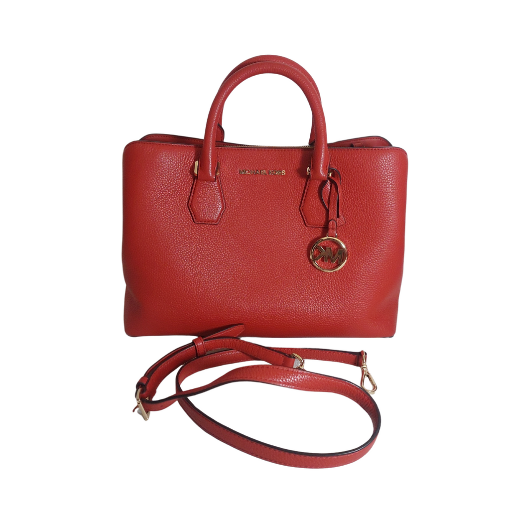 Michael Kors Terracotta Leather 'Adele' Satchel | Like New |