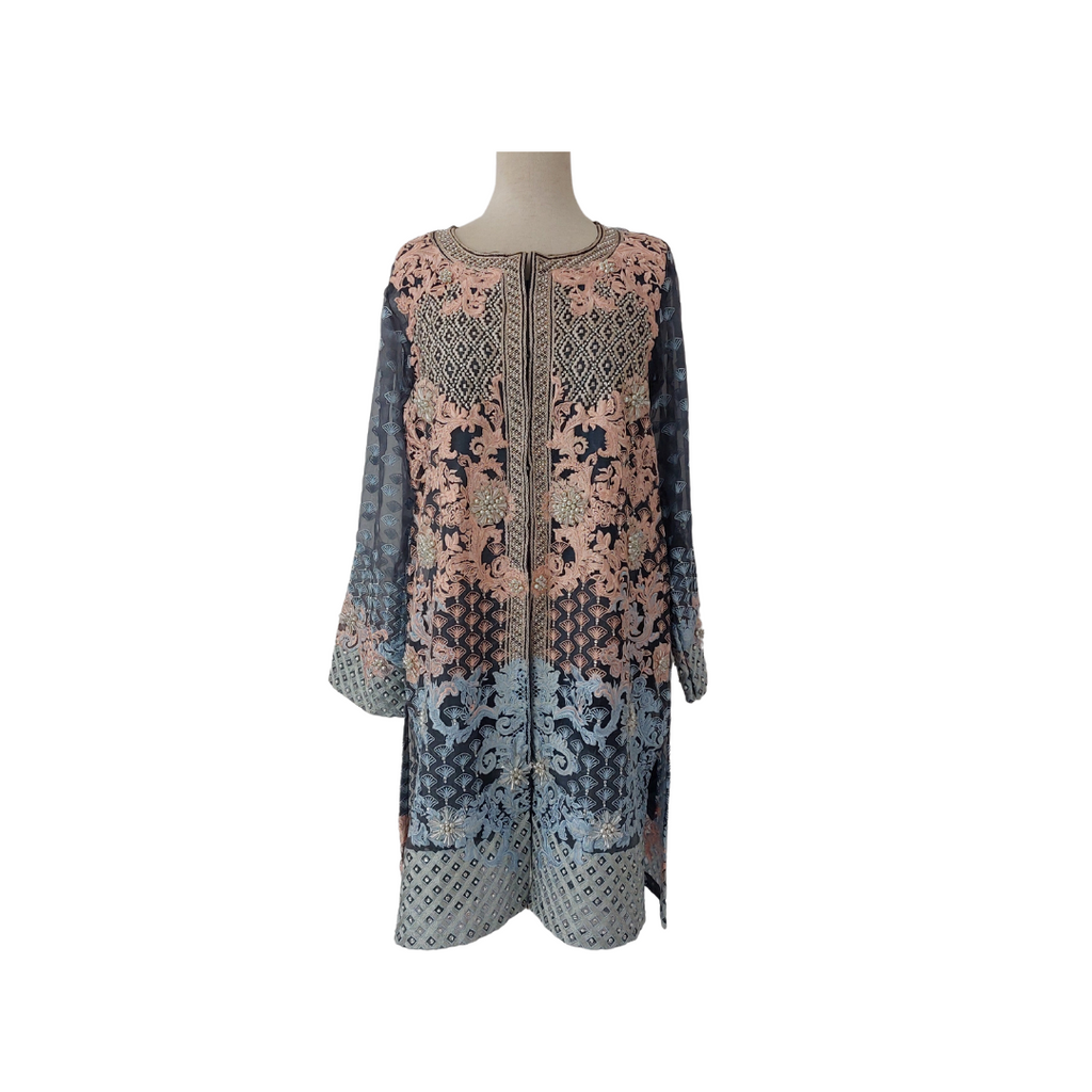 Sana Safinaz Blue Pearl Embellished 3 Piece Outfit | Pre Loved ...