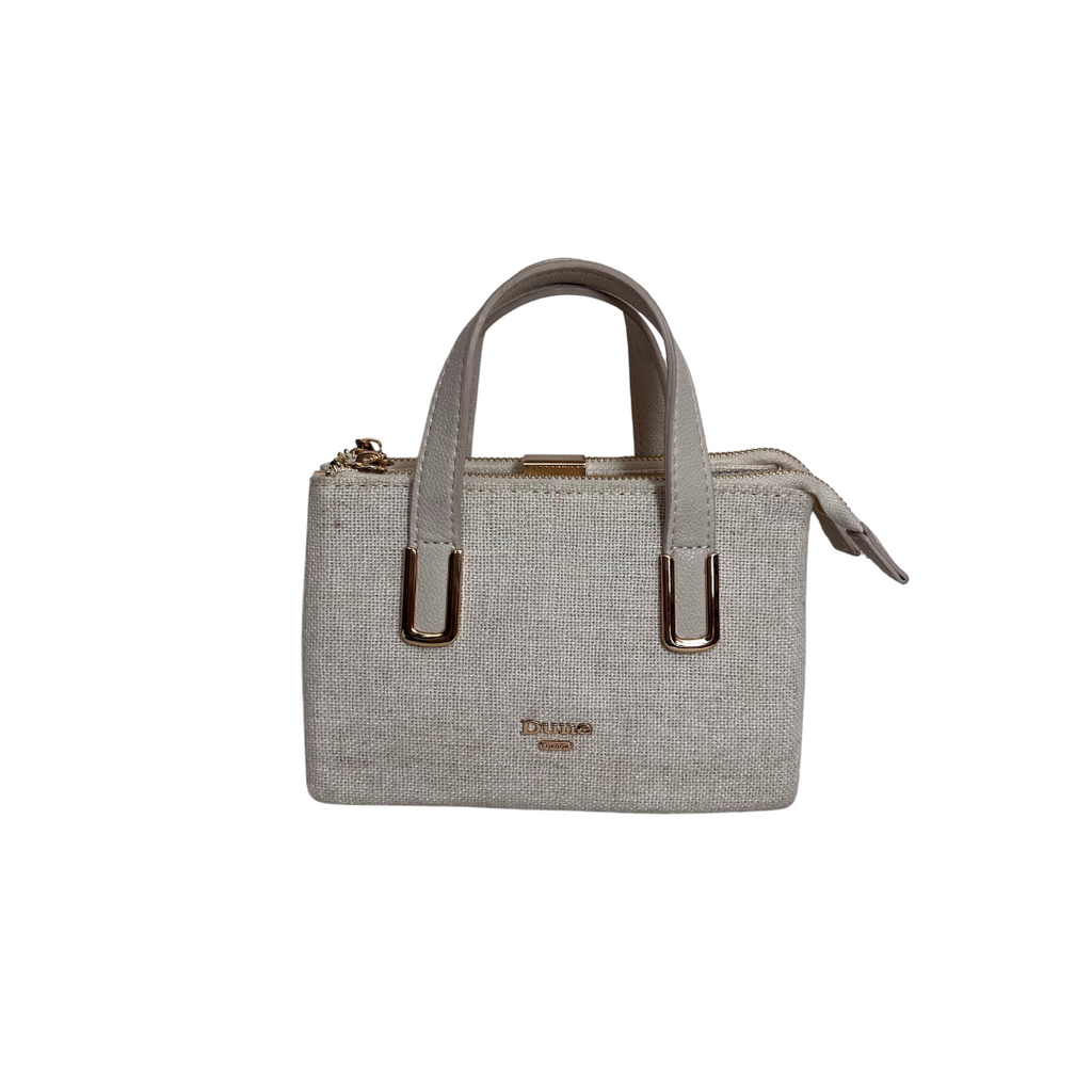 DUNE Cream Canvas  'DONNAO' Small Handbag | Gently Used |