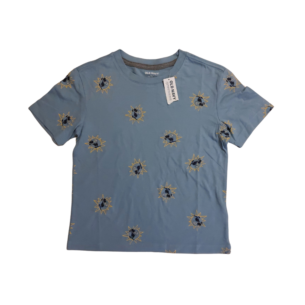 Old Navy Light Blue Printed Shirt (6-7 Years) | Brand New |