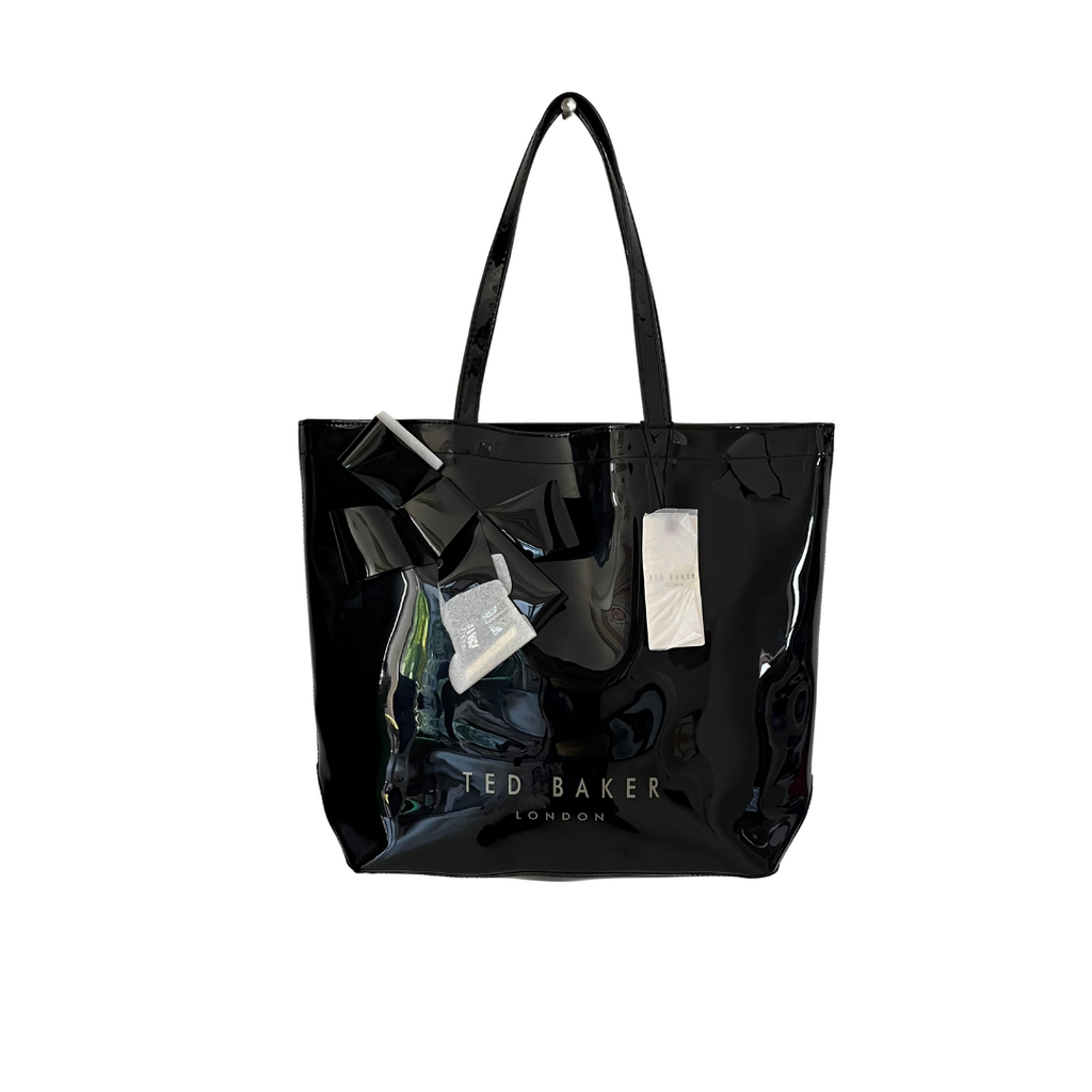 Ted Baker Black Knot Bow Icon Jelly Large Tote Bag | Brand New |