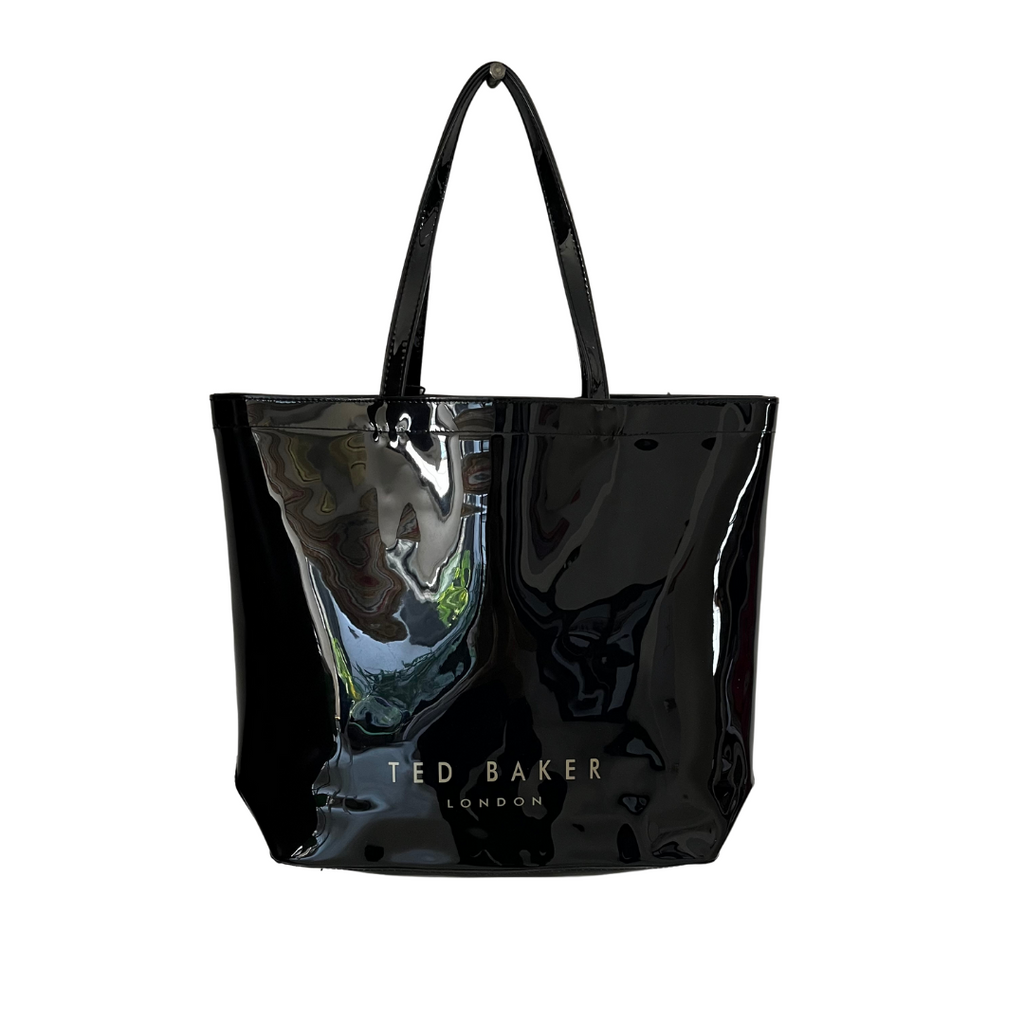 Ted Baker Black Knot Bow Icon Jelly Large Tote Bag | Brand New |