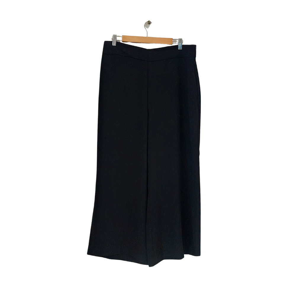 ZARA Black Wide-leg Formal Pants | Brand New |