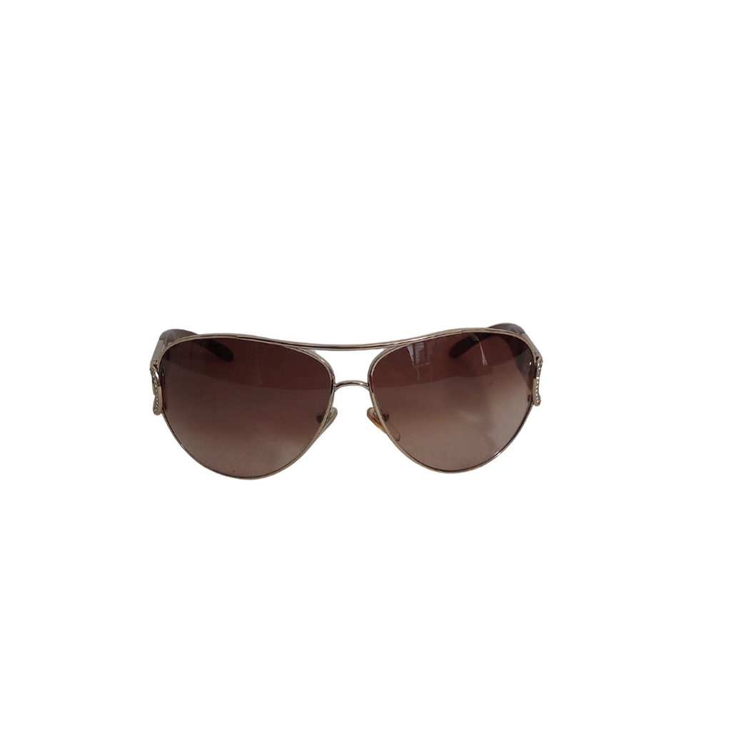 Bvlgari 6012-B Rhinestone Aviator Sunglasses | Gently Used |