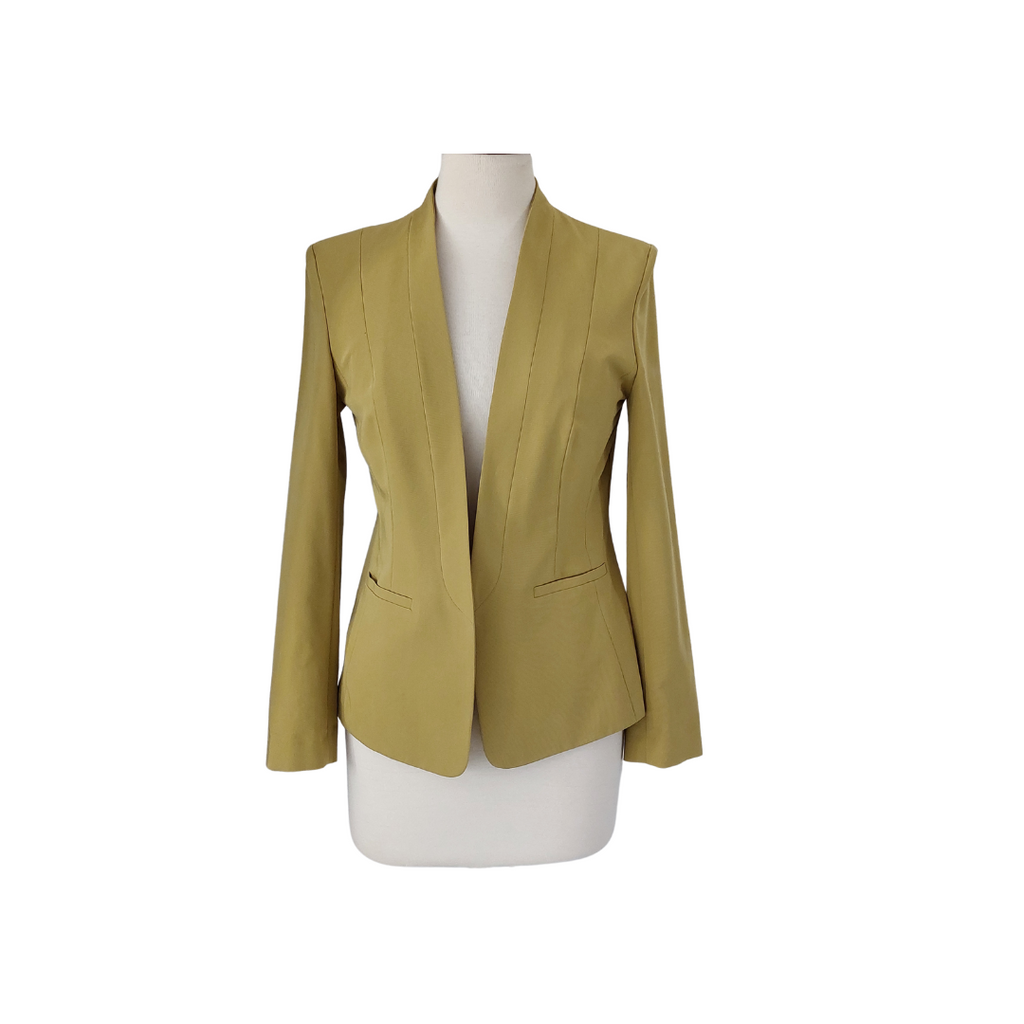 M&S Olive Green Open Blazer | Like New |