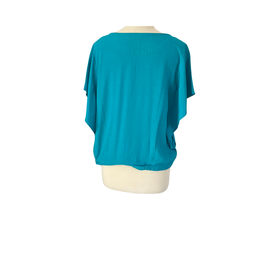 Banana Republic Teal Round-neck Top | Pre Loved |