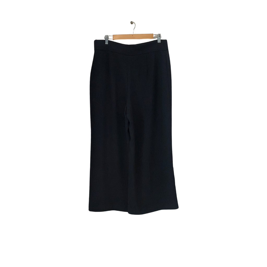 ZARA Black Wide-leg Formal Pants | Brand New |