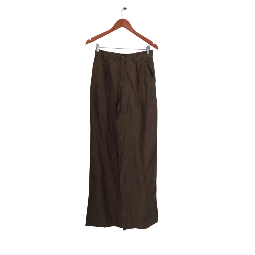 Massimo Dutti Army Green Wide-leg Pants | Brand New |