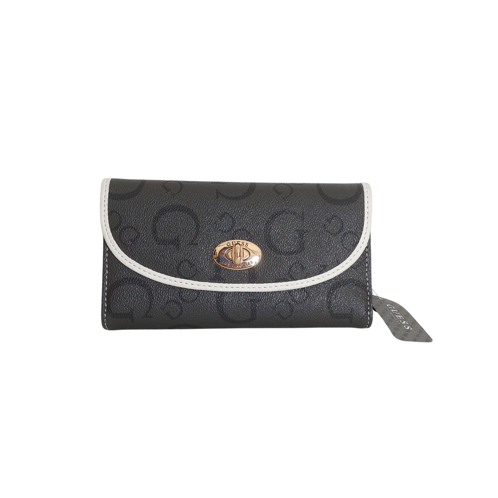 Guess 'Hasher' Dark Grey Envelope Wallet | Brand New |