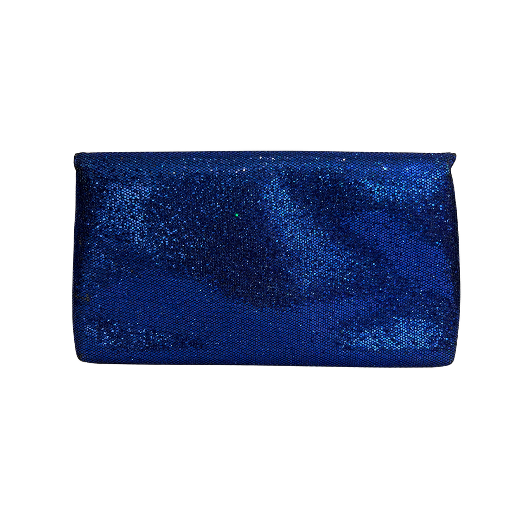 Armani Exchange Blue Glitter Clutch