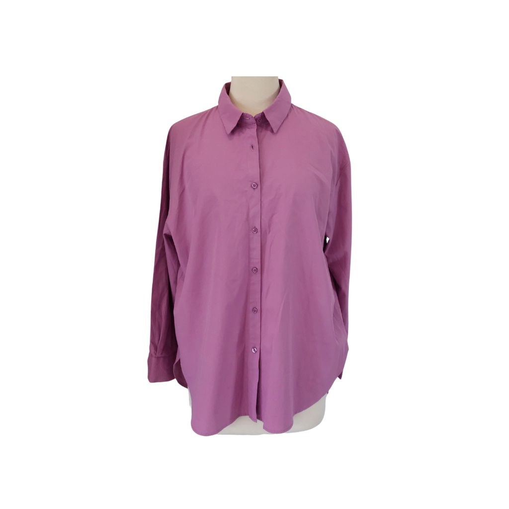 LCW Pink Button Down Oversize Shirt | Pre Loved |